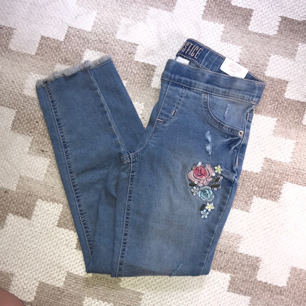 NWT justice Jean leggings